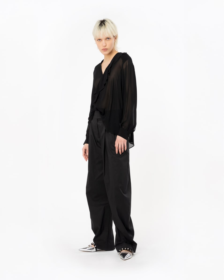 Pinko Bluse mit Volant Valentinstagsangebot