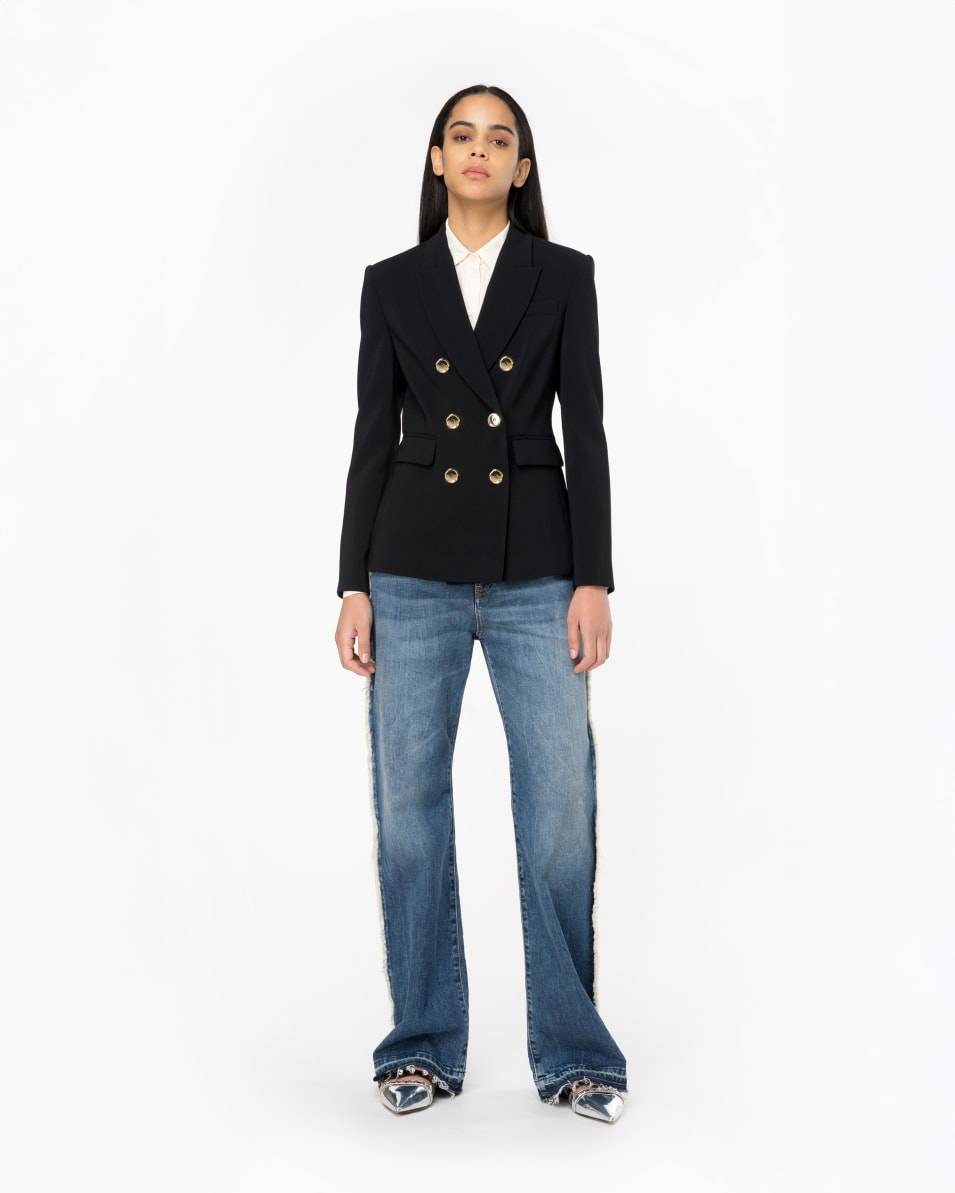 Pinko Zweireihiger Blazer mit Metallknöpfen Top Angebot