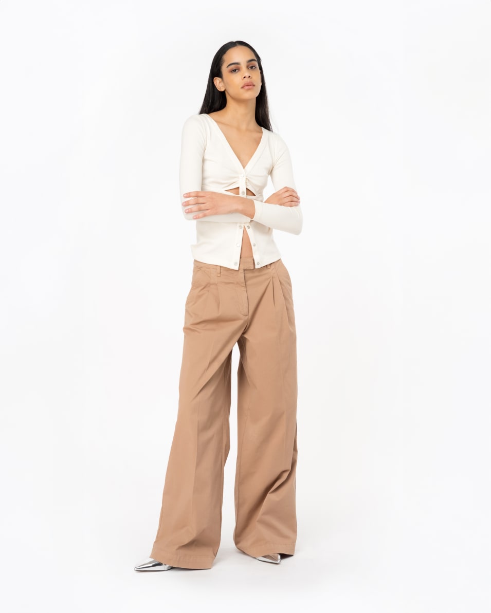 Pinko Gerippter Pullover mit Perlmuttknöpfen Online Outlet