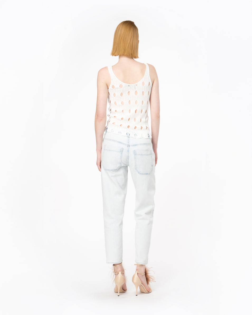 Pinko Tanktop aus Lochstrick Speichern exportieren
