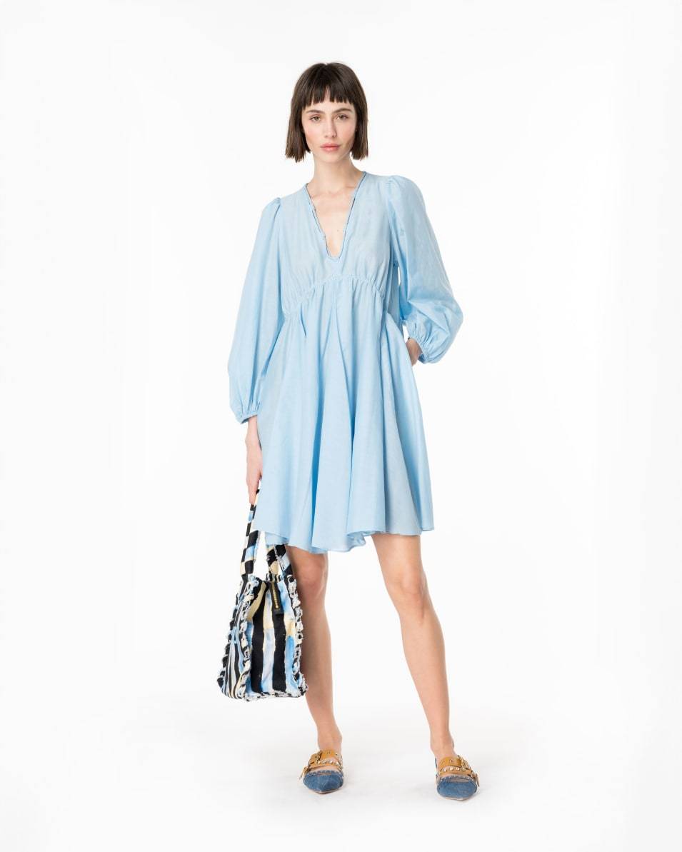 Pinko Kleid aus Baumwoll- und Seidenvoile Black Friday Preise