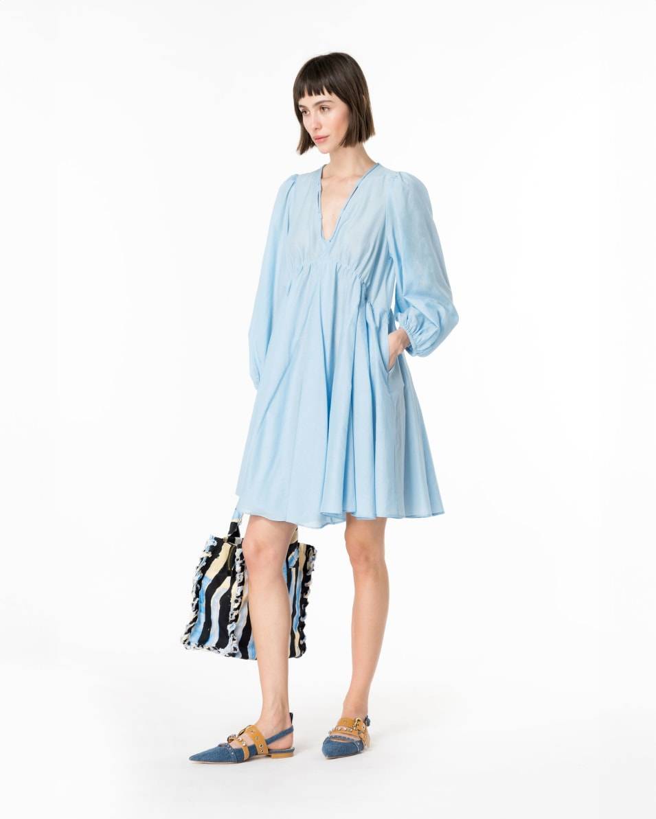 Pinko Kleid aus Baumwoll- und Seidenvoile Black Friday Preise