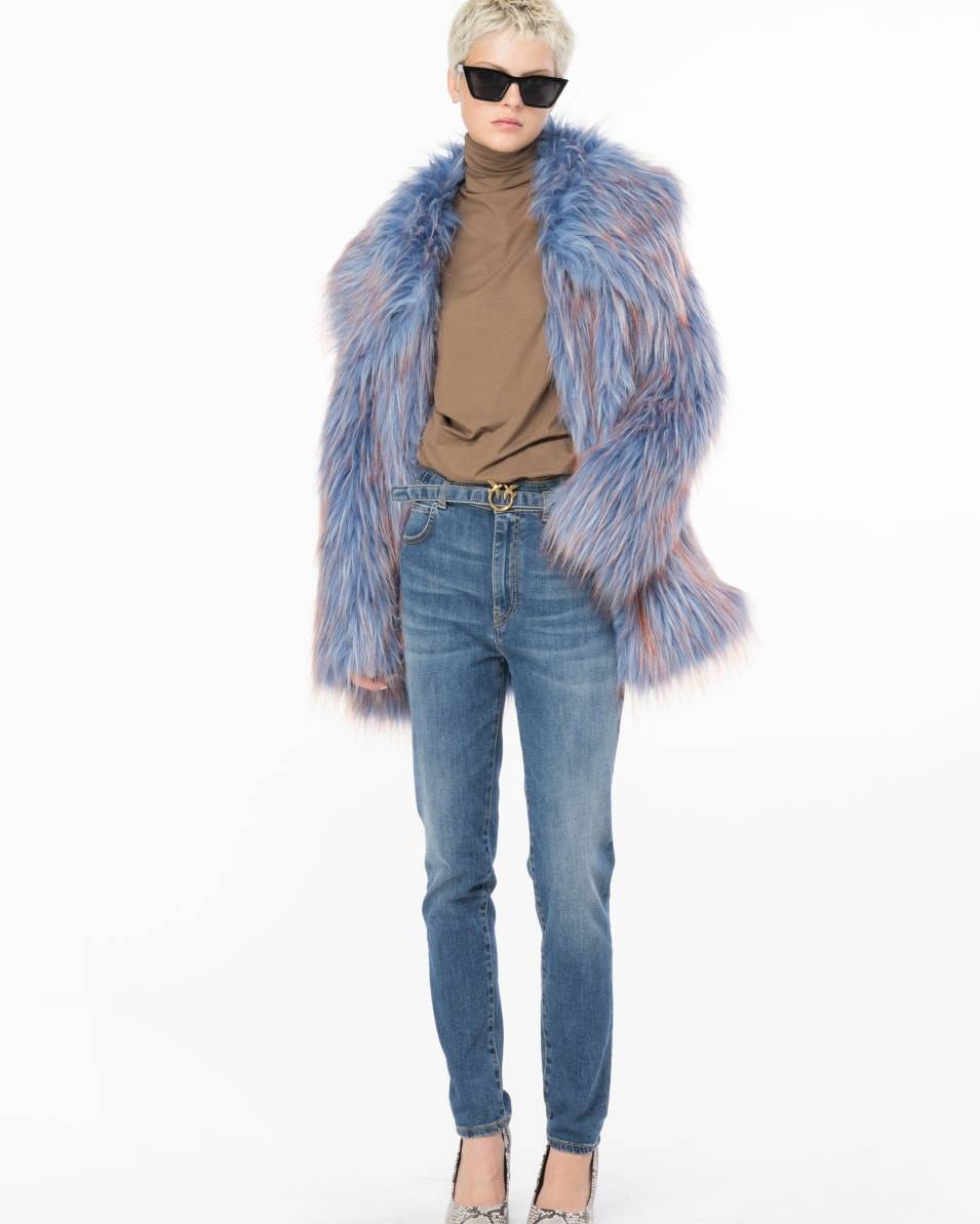 Pinko Skinny Jeans aus Stretch-Denim in Vintage-Optik zollfrei