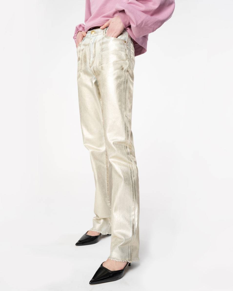 Pinko Jeans Straight Shining Denim 50% Rabatt für begrenzte Zeit