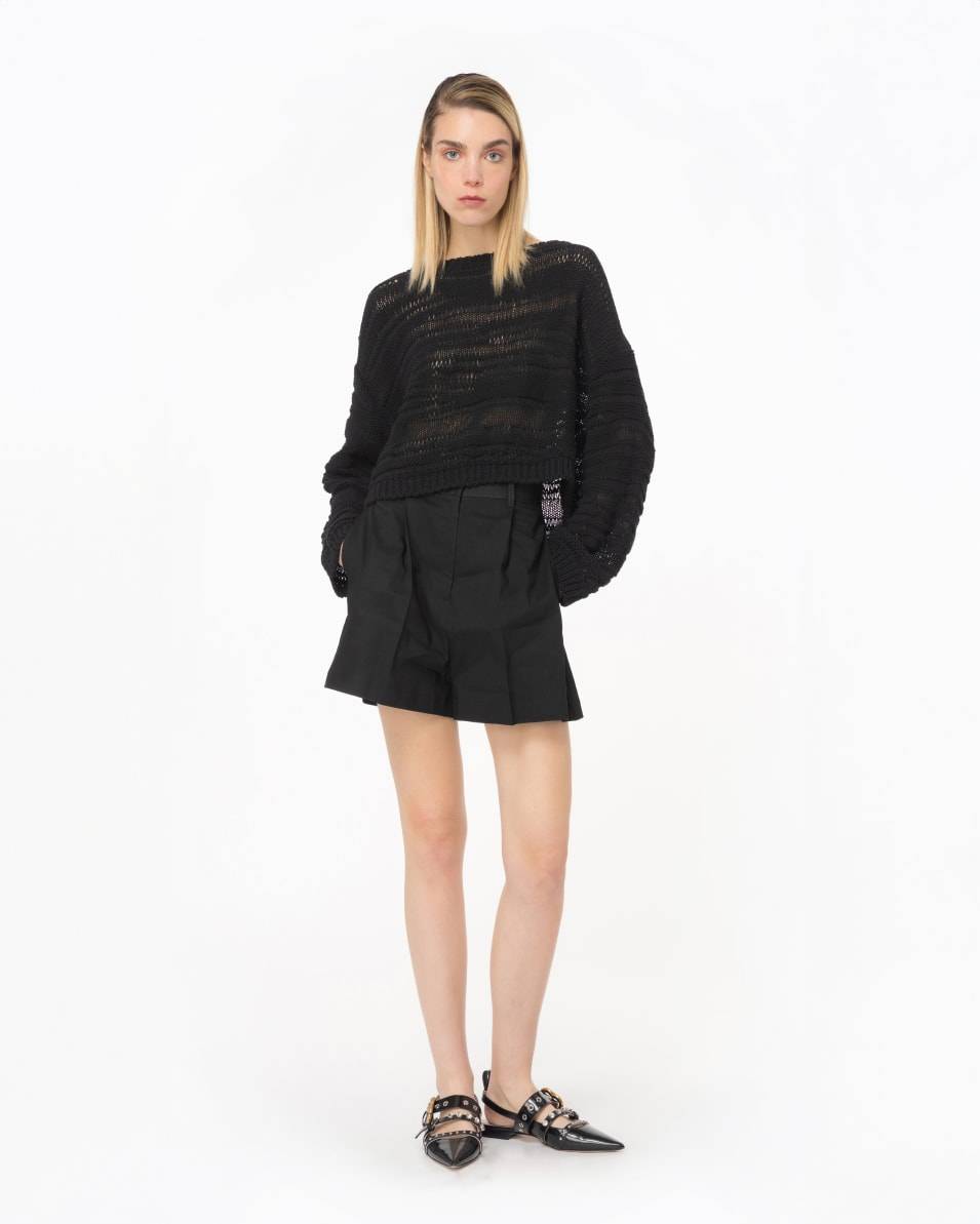 Pinko Kurzer Pulli aus Baumwollmix Outlet