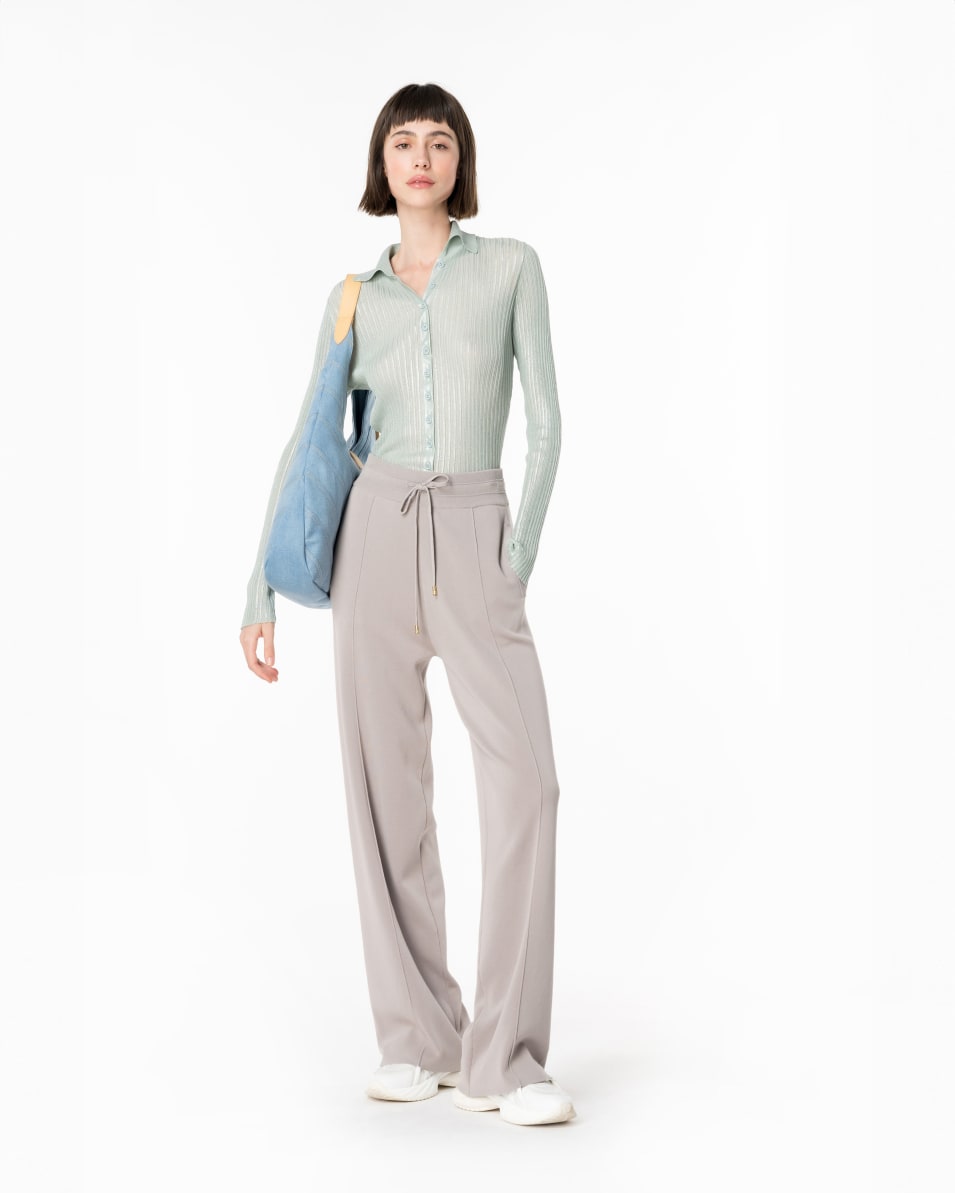 Pinko Gerippter Pullover mit Lurex und Knöpfen Angebote