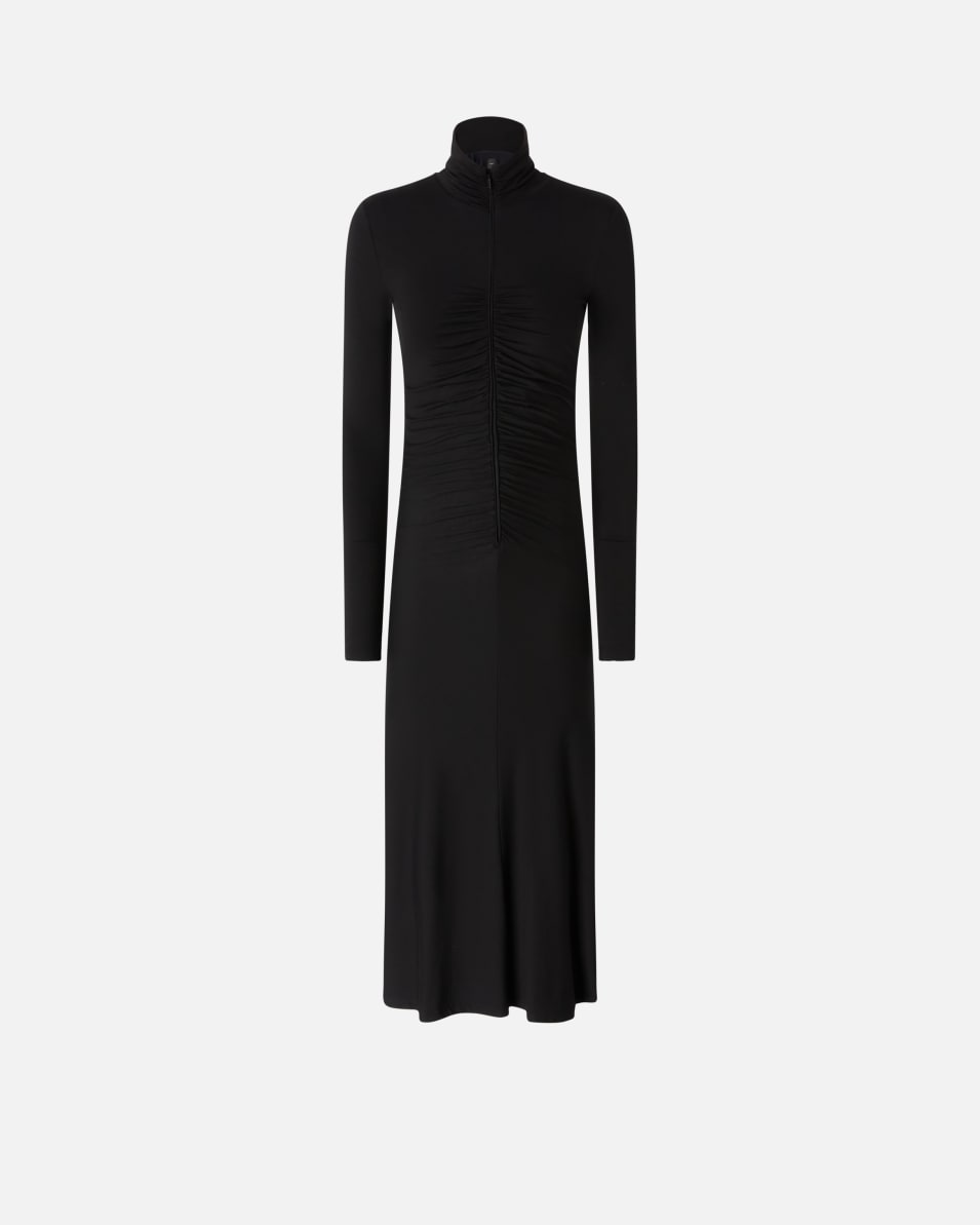 Pinko Jersey midi dress with zip Cyber Monday