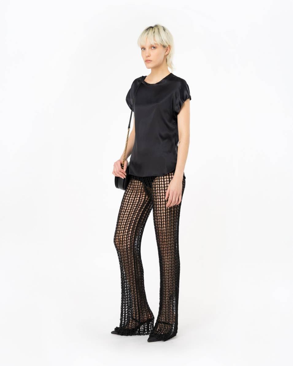 Pinko Hose Schnurnetz glänzend Lagerräumung