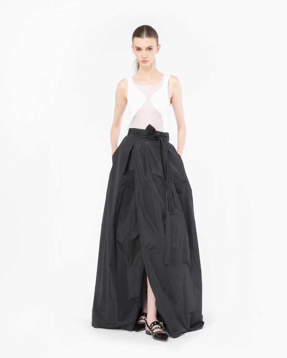 Pinko Netz-Top Patch transparent Online Outlet