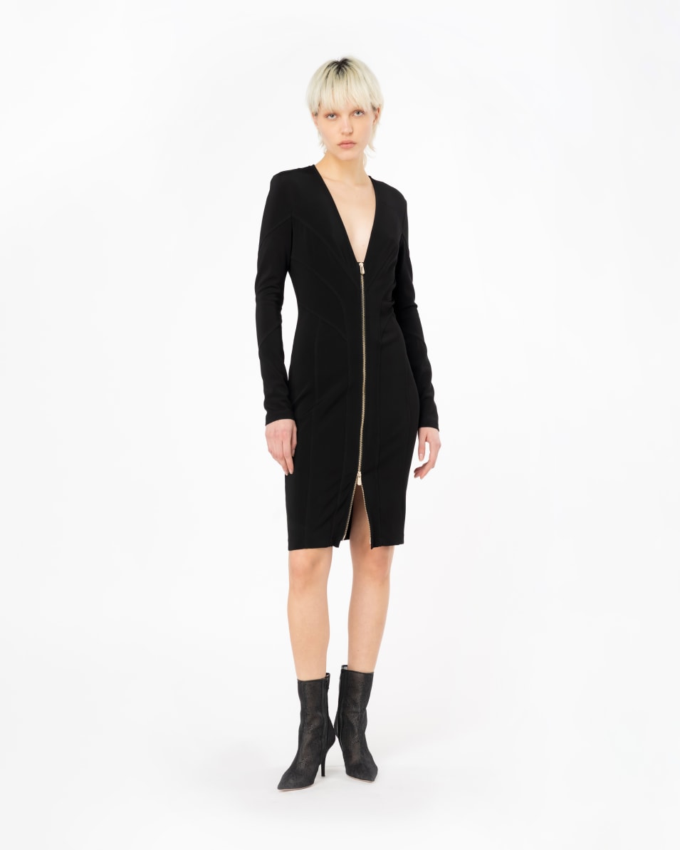 Pinko Midikleid mit Steppnähten Saisonale Angebote