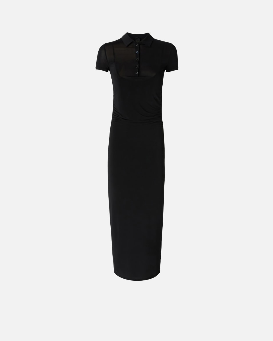 Pinko Langes Polokleid aus leichtem Jersey Neueste Stile