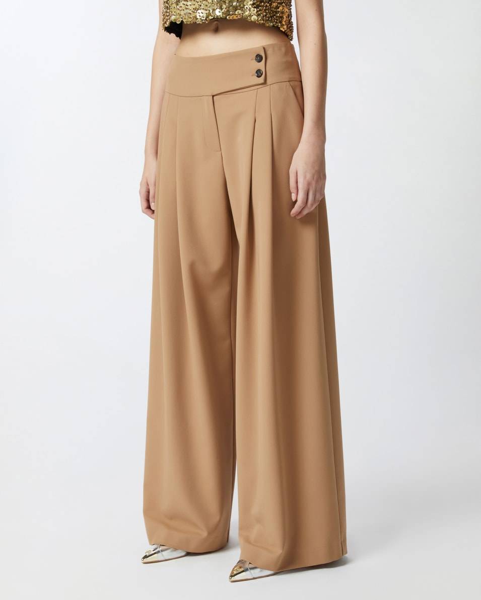 Pinko Elegante Hose mit weitem Bein und Bundfalten Bis zu 65% Rabatt