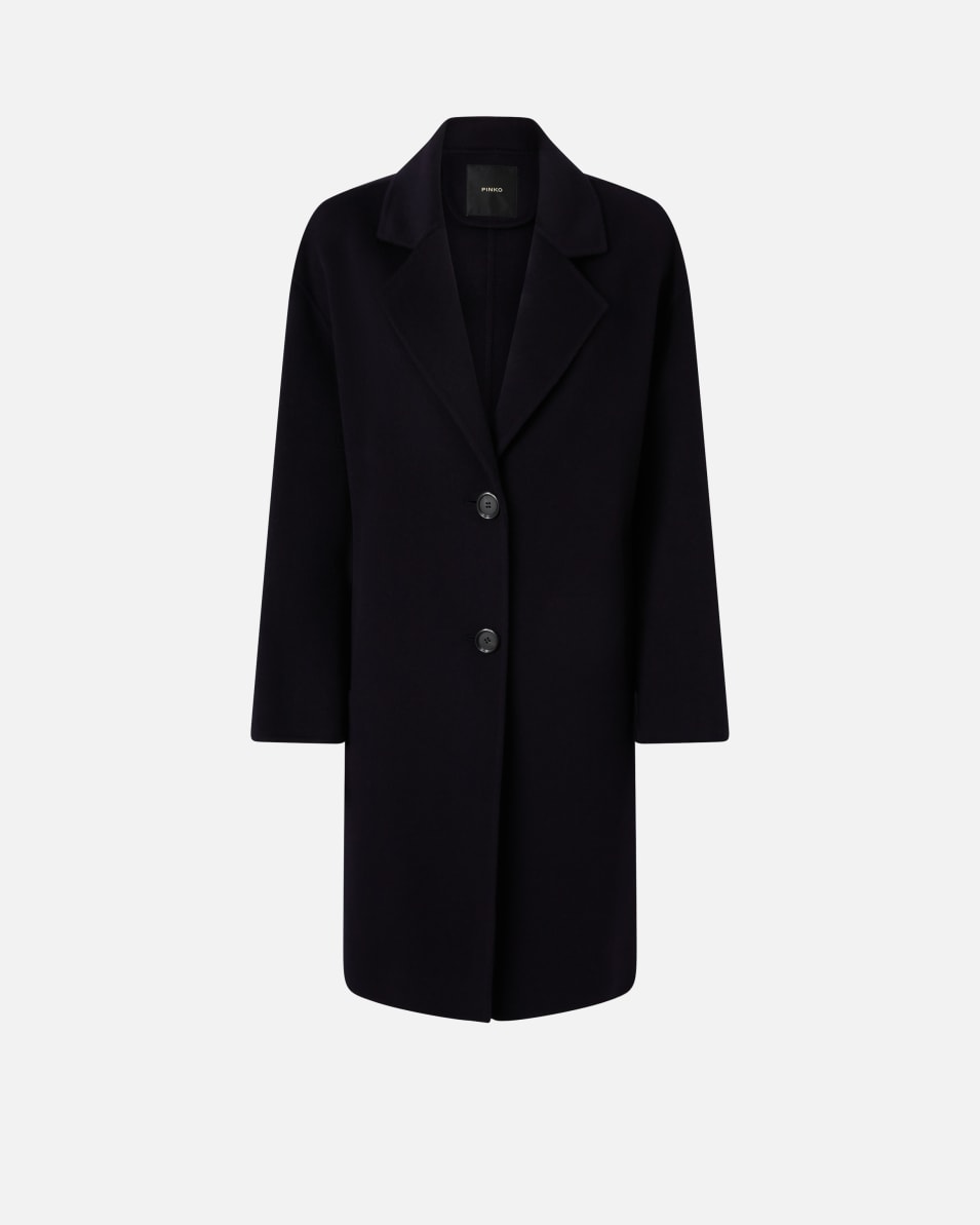 Pinko Klassischer einreihiger Mantel aus Wollstoff Sonderangebot der Fabrik