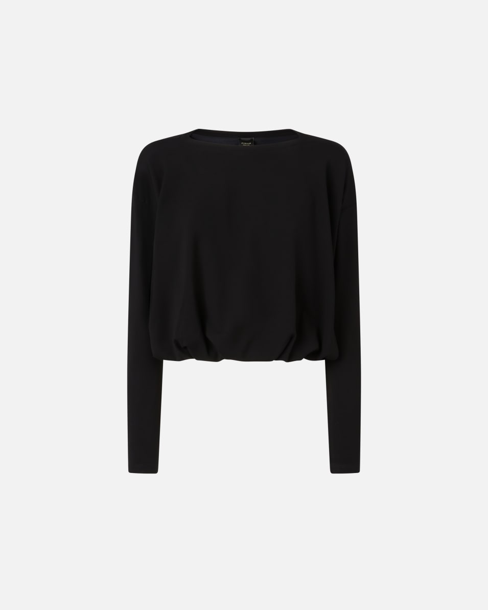 Pinko Pullover aus fließendem Jersey mit Drapierung Nur noch ein Tag übrig