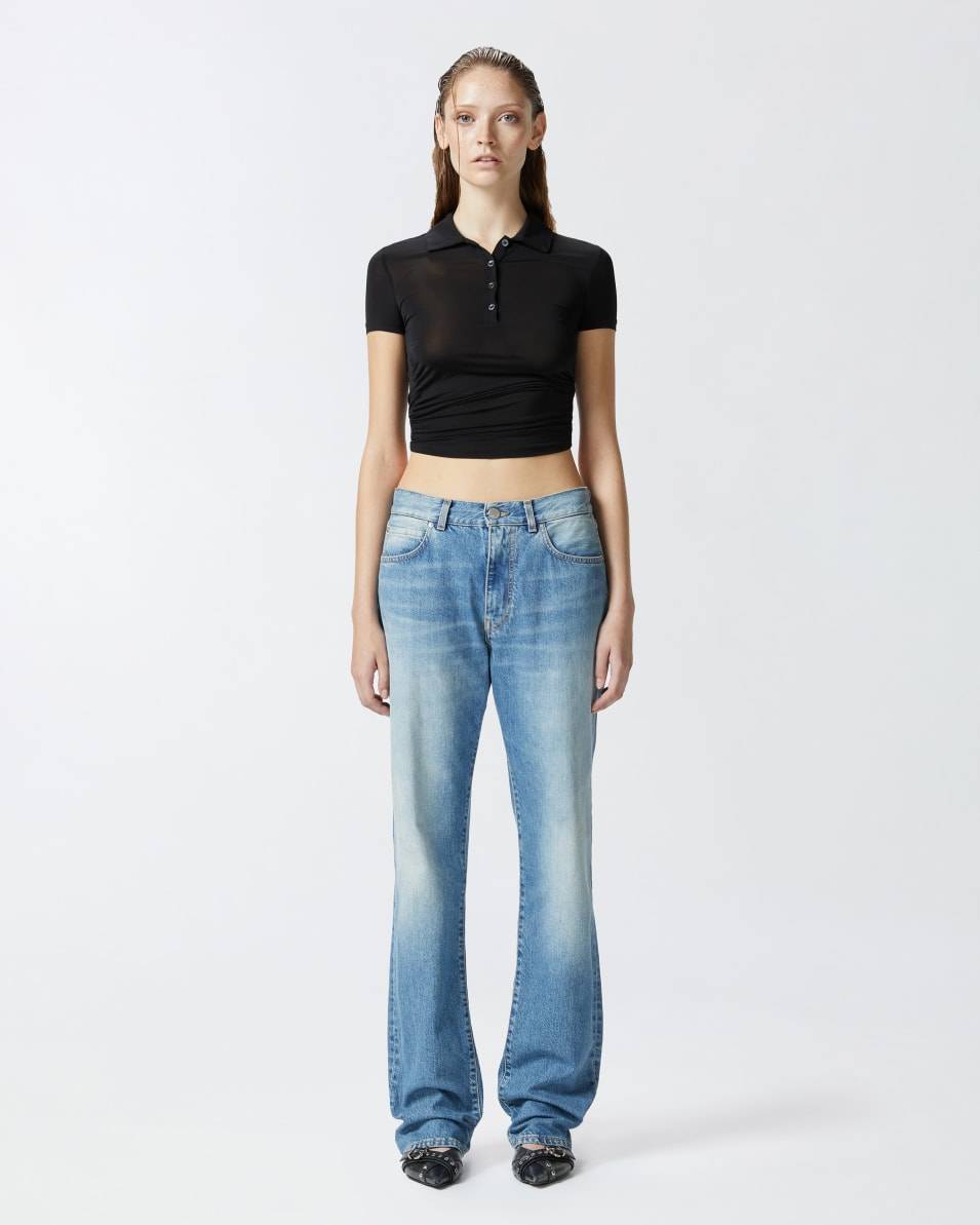 Pinko Jeans loose-fit in denim vintage blu chiaro Clearance-Verkauf