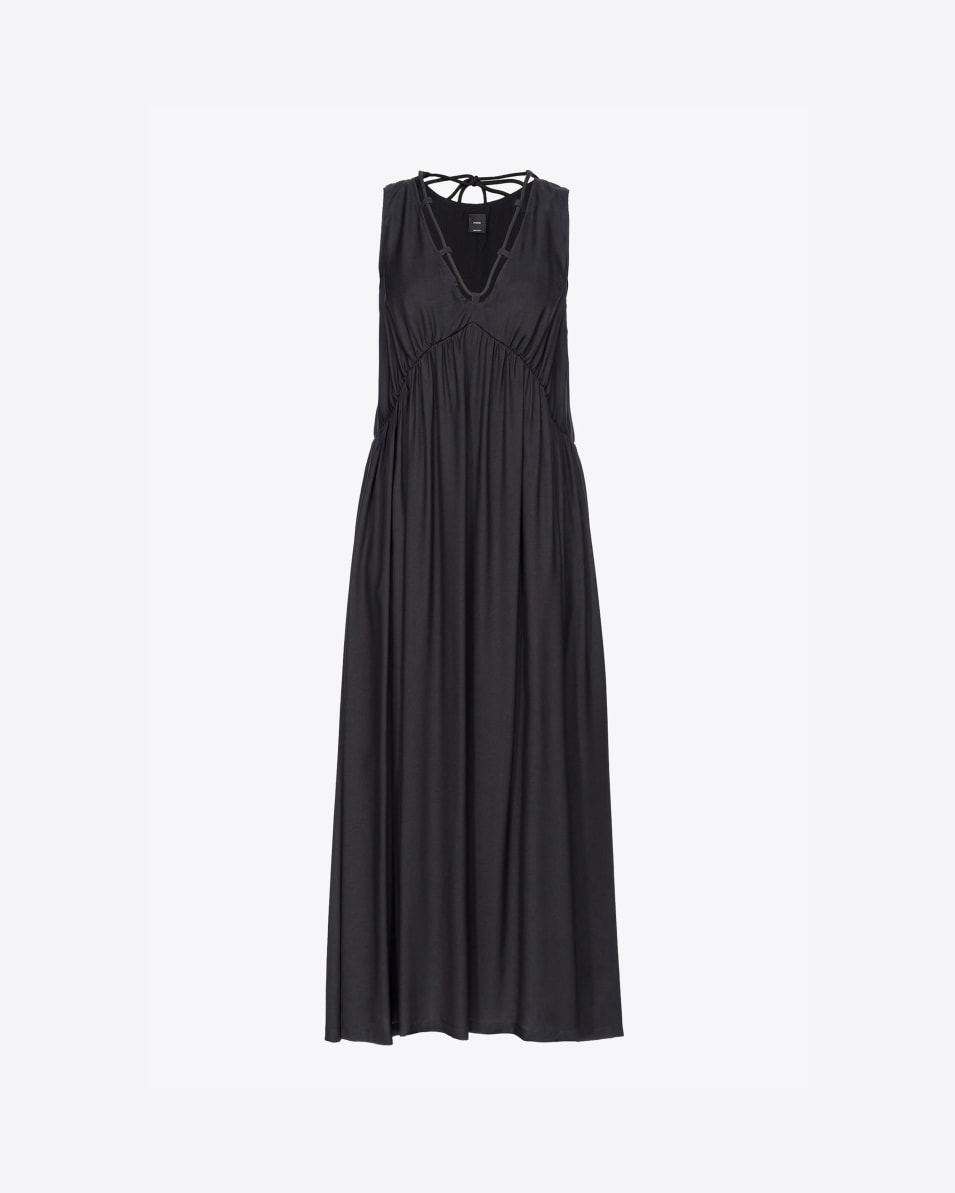Pinko Langes Kleid aus technischem Popeline Black Friday Preise