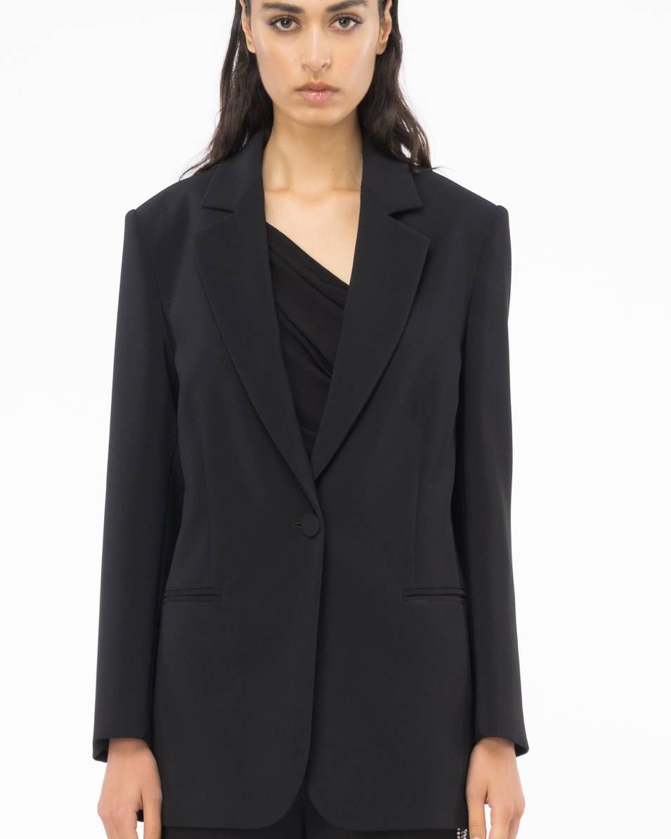 Pinko Blazer Stretch-Crêpe unifarben zollfrei