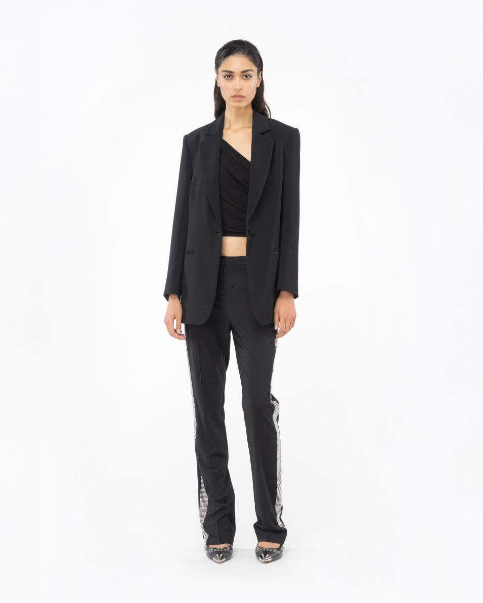 Pinko Blazer Stretch-Crêpe unifarben zollfrei