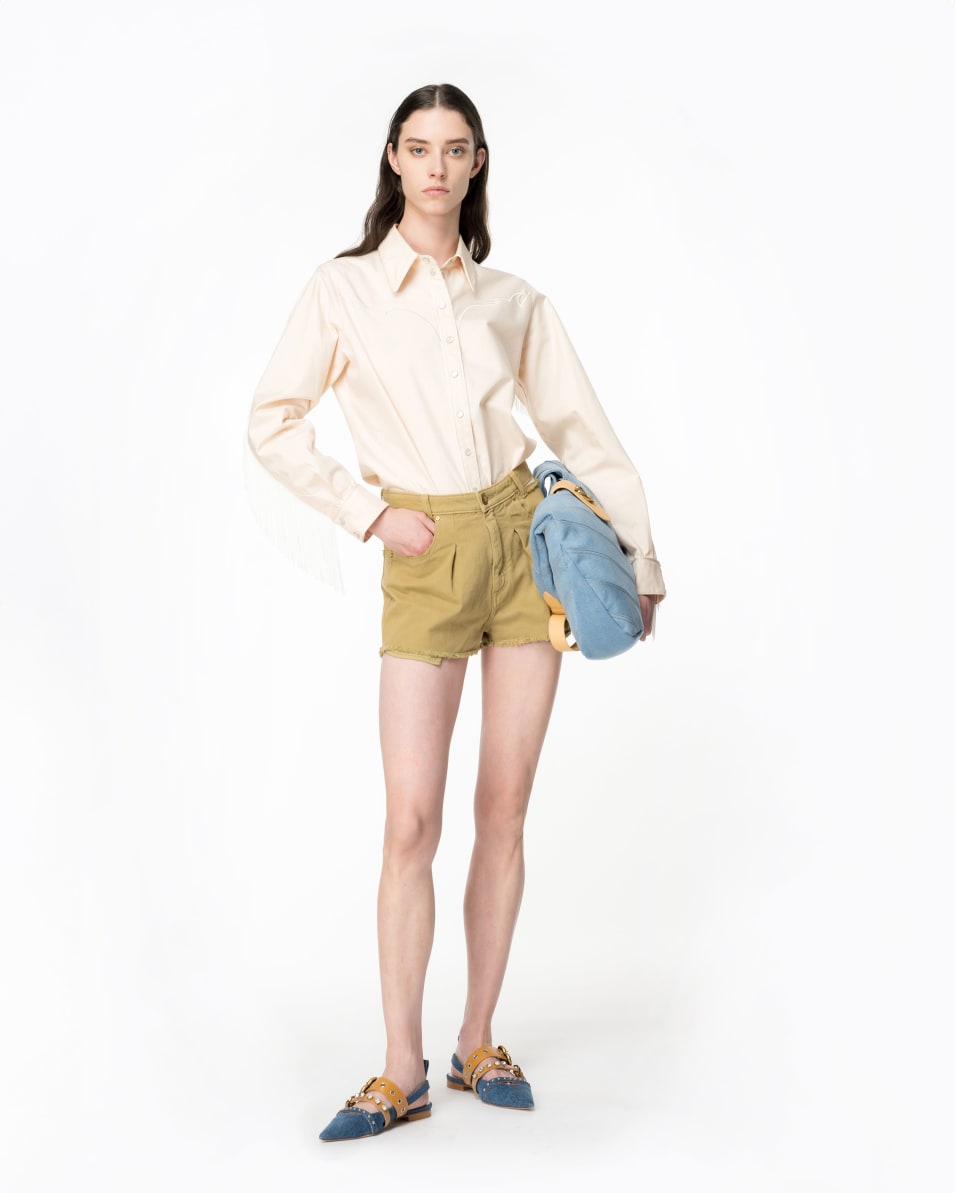 Pinko Shorts aus Baumwoll-Bull Auslauf