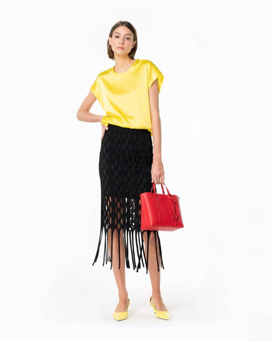 Pinko Kurzarmbluse aus Stretch-Satin Hotsell