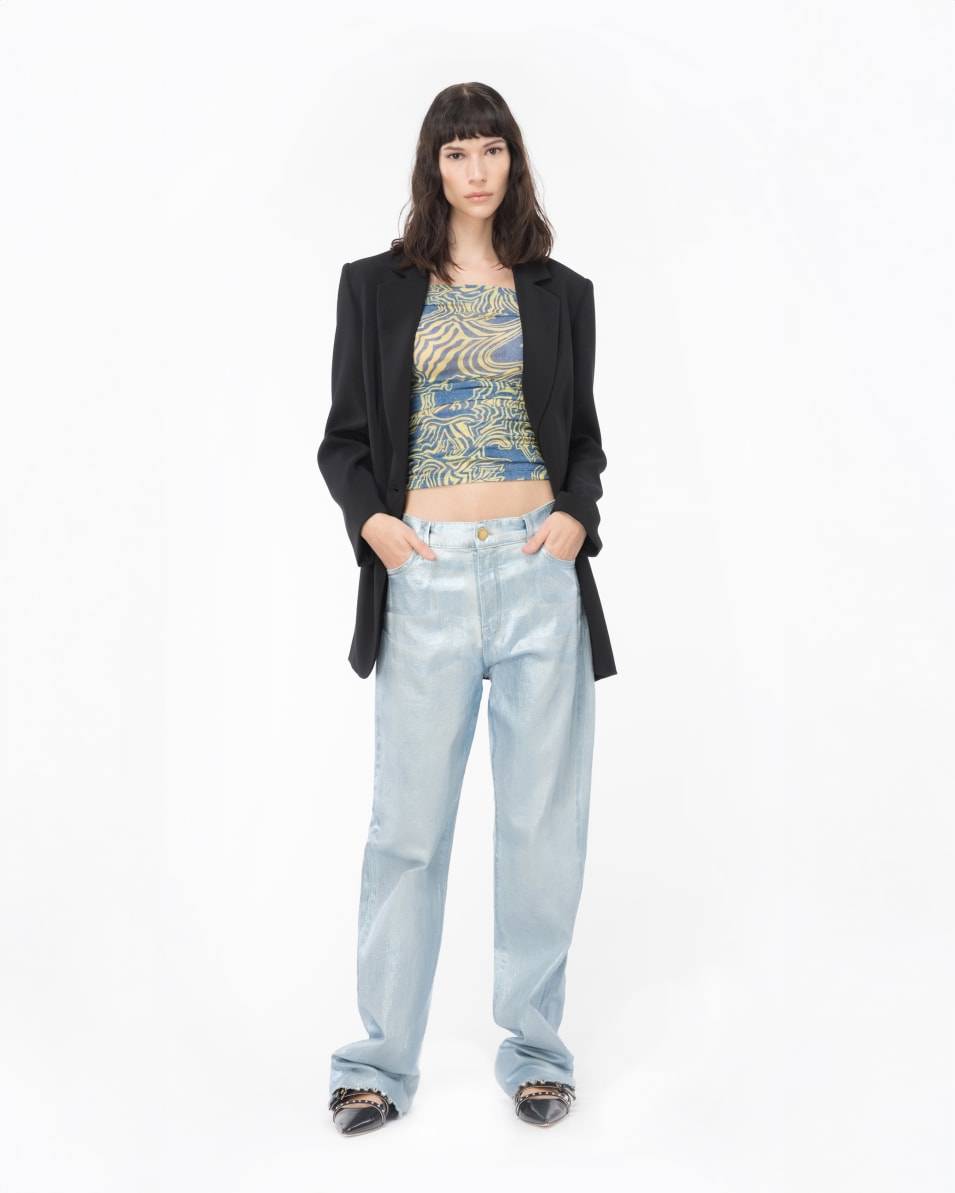 Pinko Jeans Straight Shining Denim Günstiger Verkauf