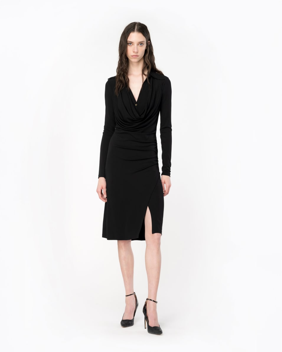Pinko Midikleid Interlock mit Raffungen Limitierter Zeitrabatt
