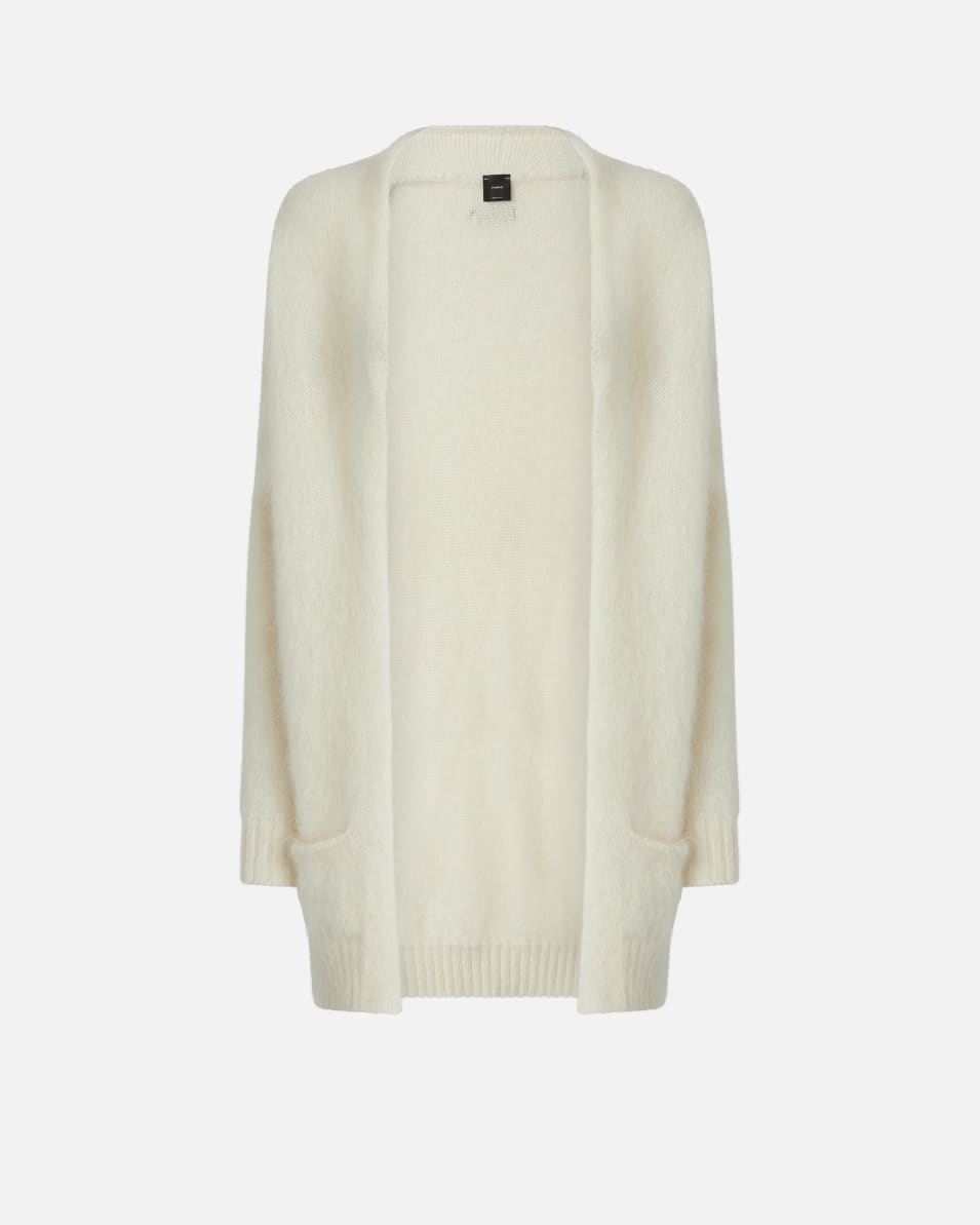 Pinko Weiche Strickjacke aus Kaschmir und Mohair mit Taschen Fabrikpreis
