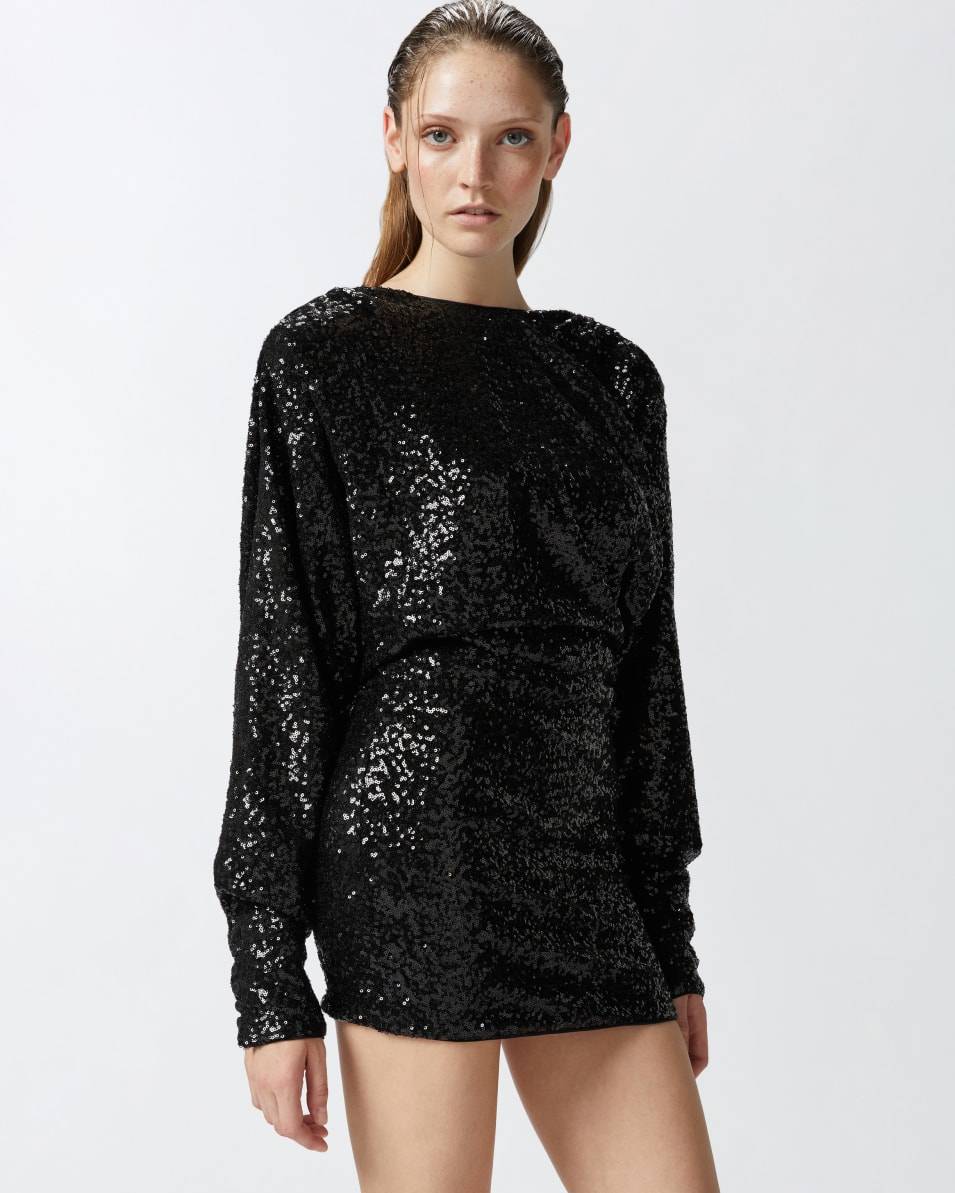 Pinko Elegantes Minikleid mit Pailletten Großer Ausverkauf