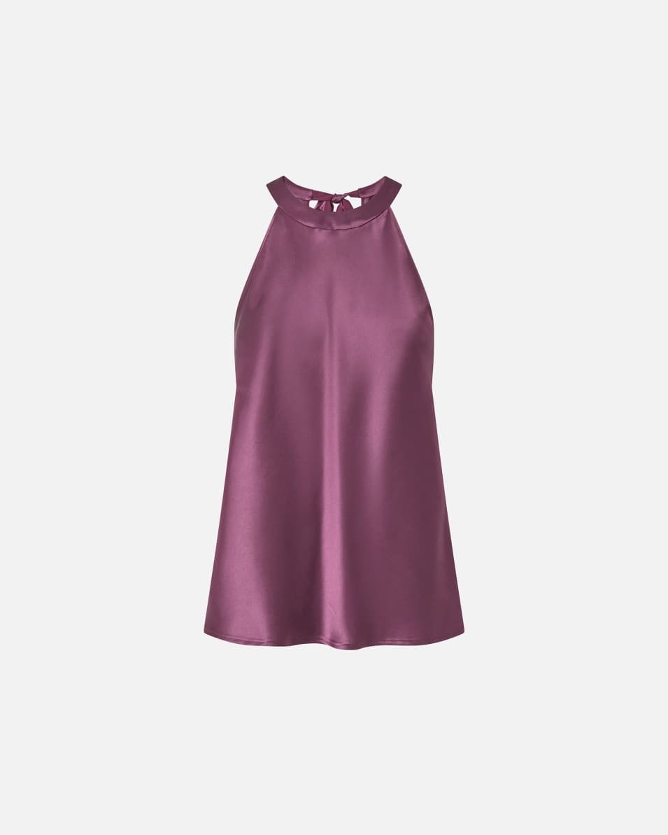 Pinko Top mit Schleife aus Satin und Georgette Online Shopping