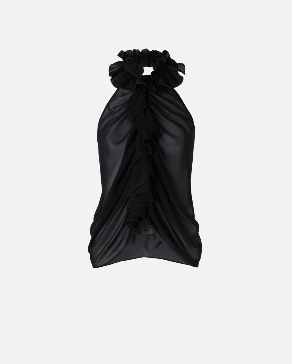 Pinko Georgette-Top mit Rüschen Exklusivangebot