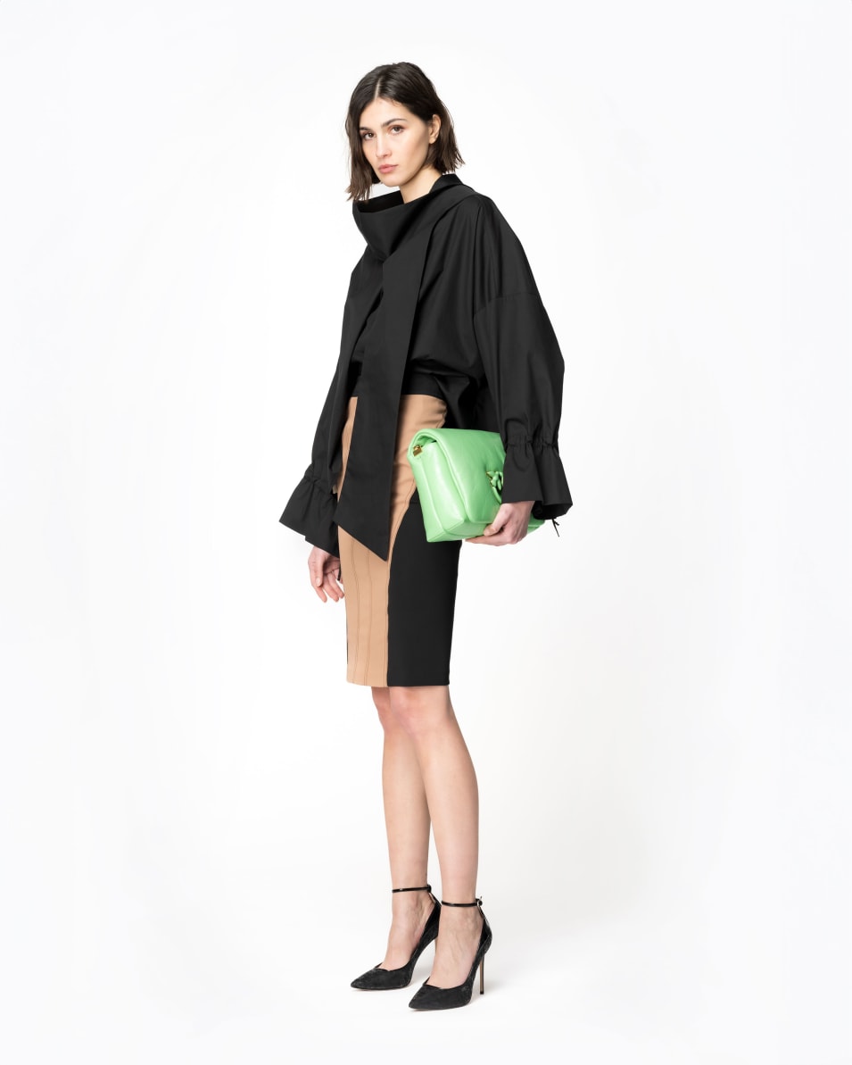 Pinko Bimaterial-Bleistiftrock Blitzangebot