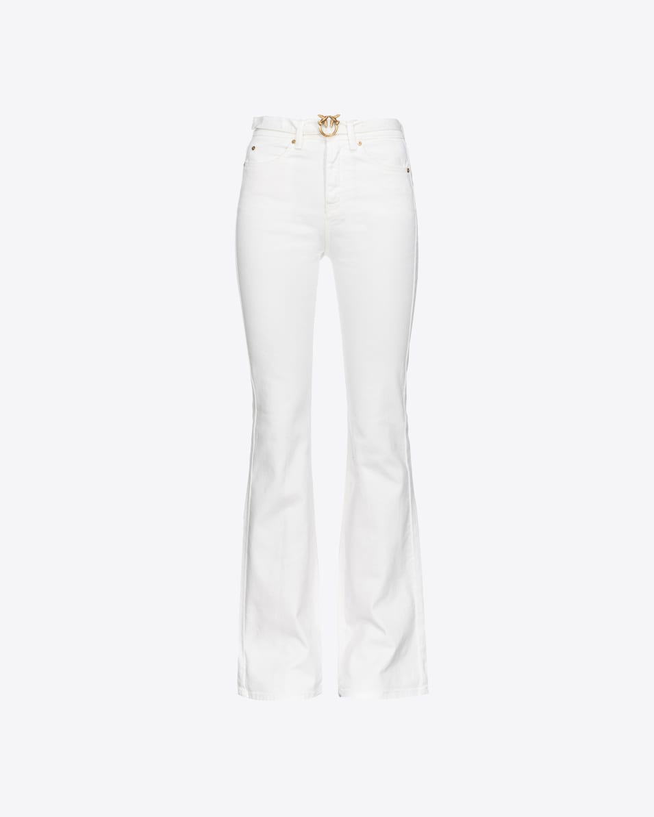 Pinko Ausgestellte Hose Bull Stretch mit Gürtel Kauf eins, bekomm eins gratis