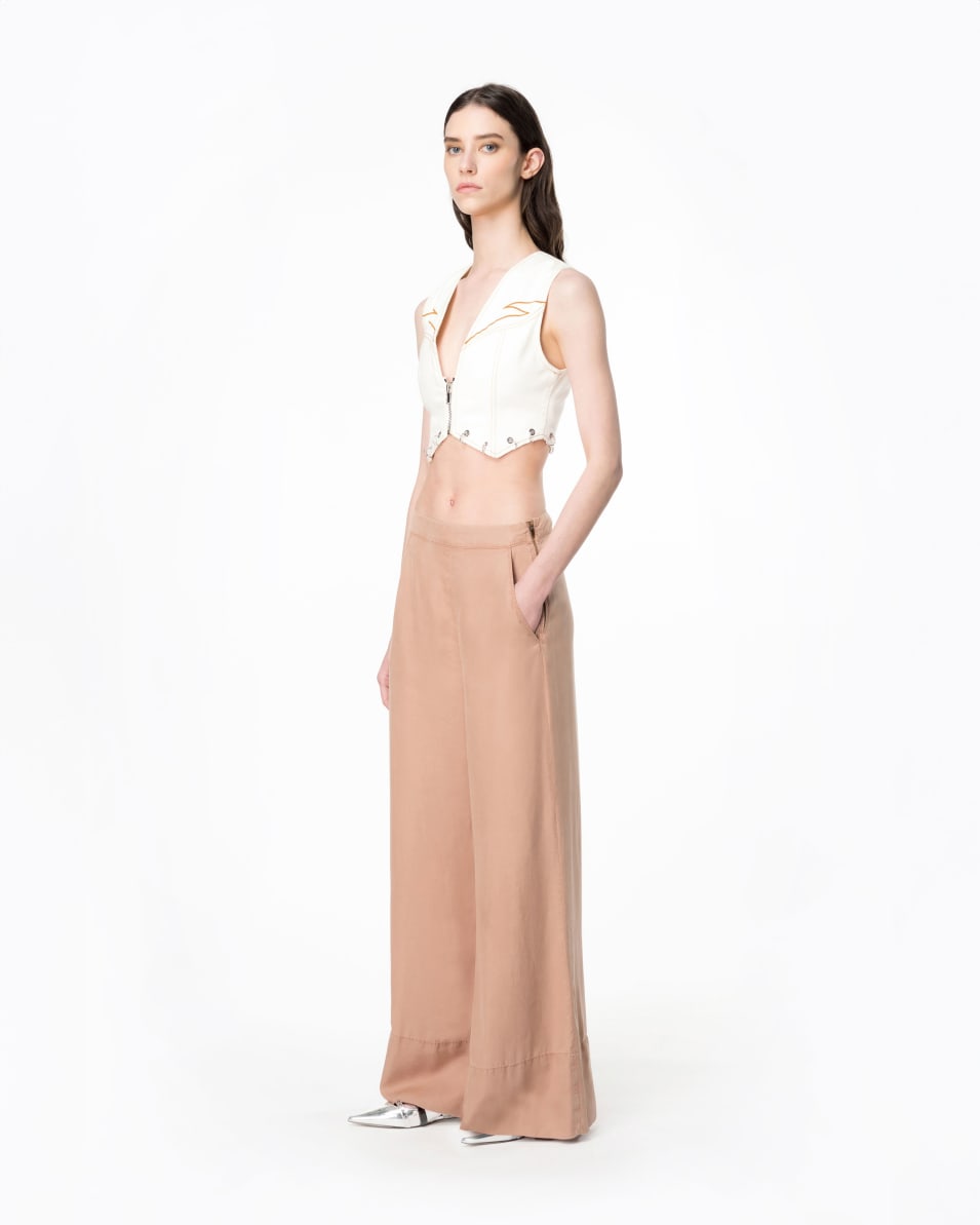 Pinko Wide-Leg-Hose Lyocell Tägliche Deals