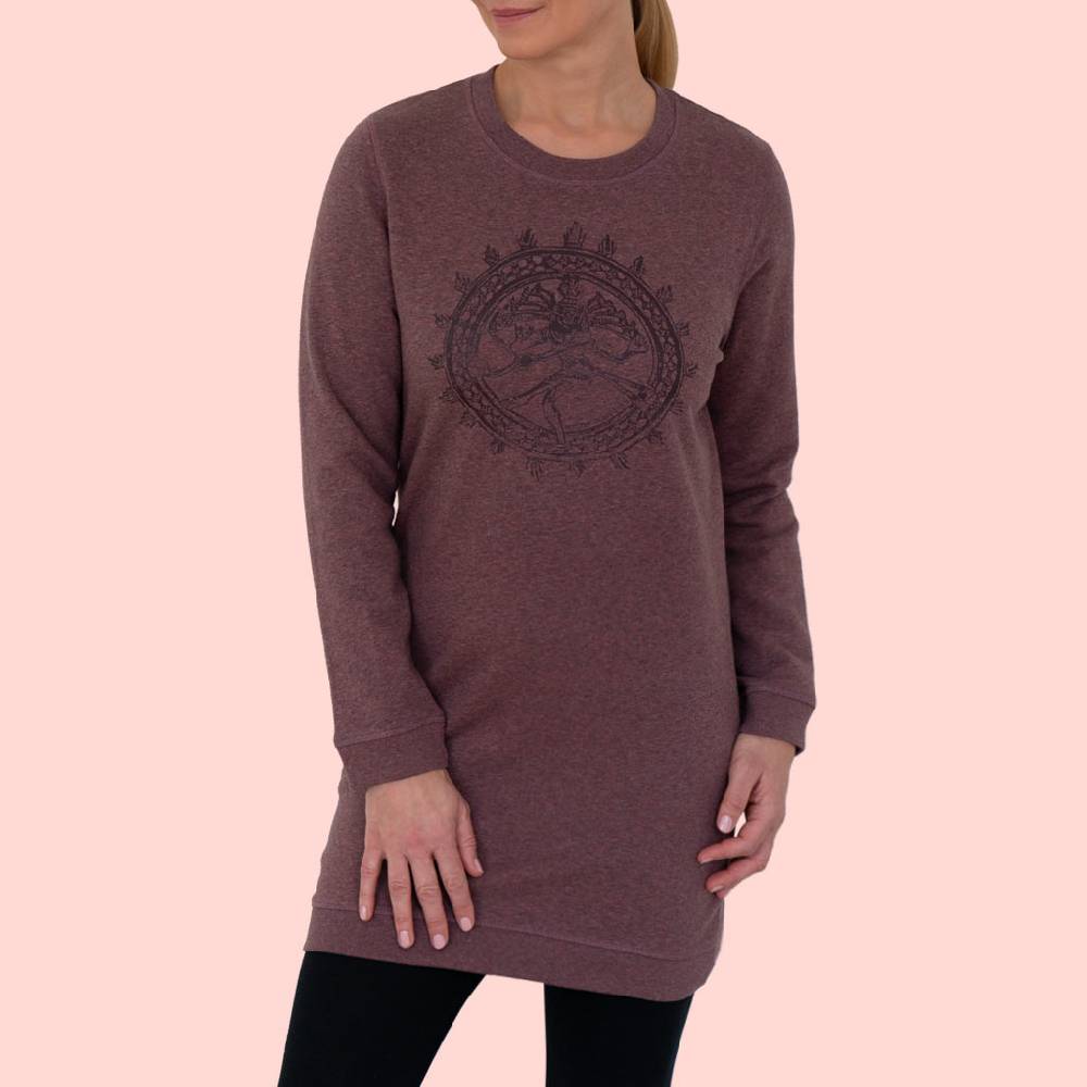 Natural Born Yogi Shiva Fever – Sweatshirt Kleid berry Bestseller