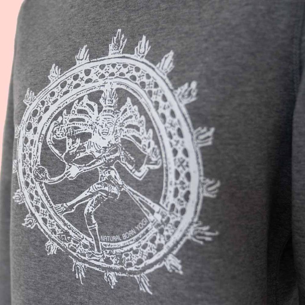 Natural Born Yogi Shiva Fever – Sweatshirt Kleid grau Saisonale Angebote