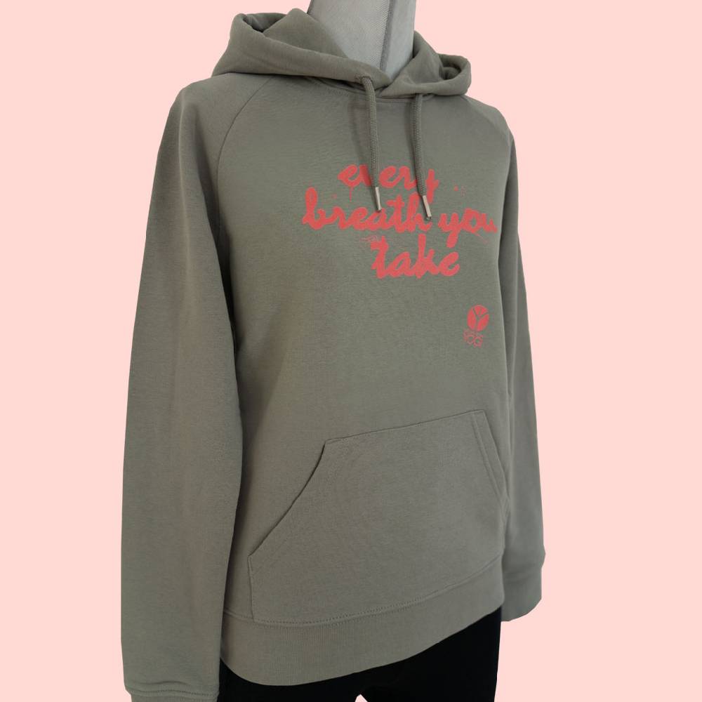 Natural Born Yogi Every Breath – Sweatshirt Hoodie Tägliche Deals