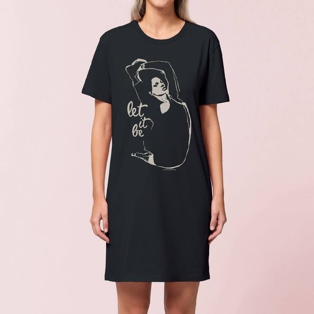 Natural Born Yogi Let it be – Yoga Shirtkleid schwarz Sonderangebote
