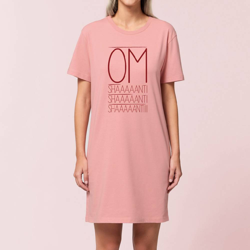 Natural Born Yogi Om Shanti – Yoga Shirtkleid rose Riesige Ersparnisse