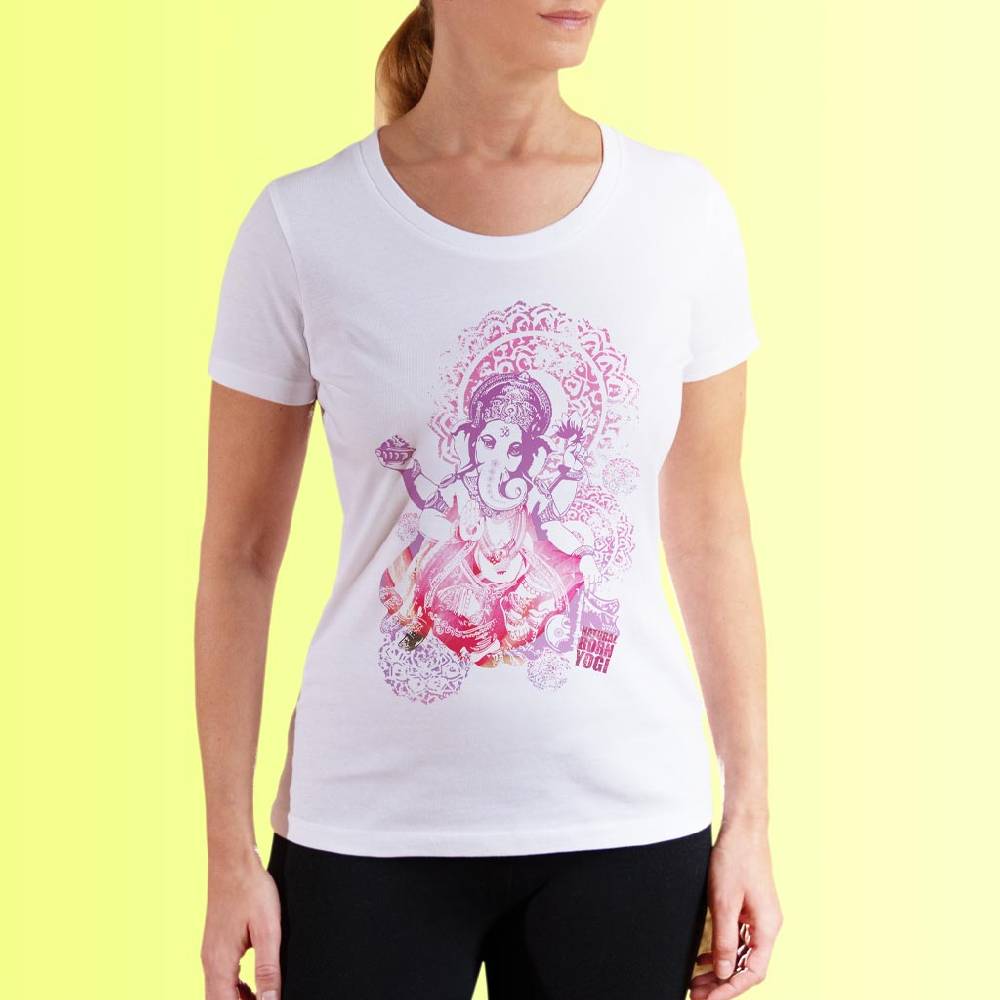 Natural Born Yogi Groovy Ganesha – Yoga Shirt Letzte 2 Tage