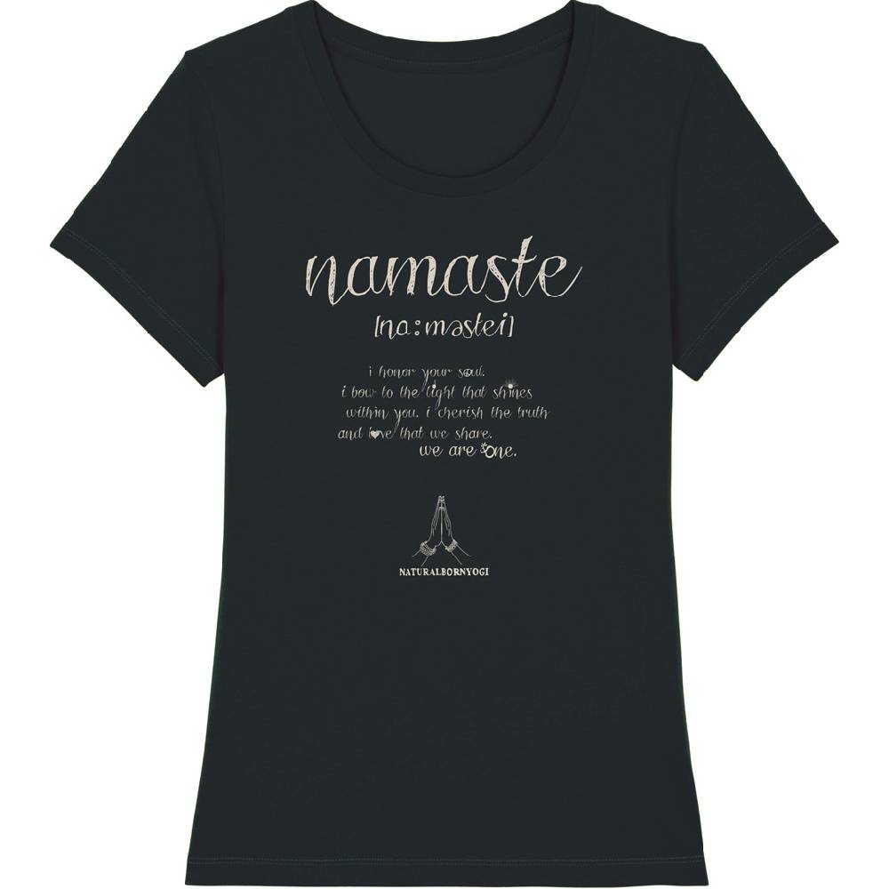 Natural Born Yogi Namaste Love – Yoga Shirt schwarz Zeitbegrenzte Promotion