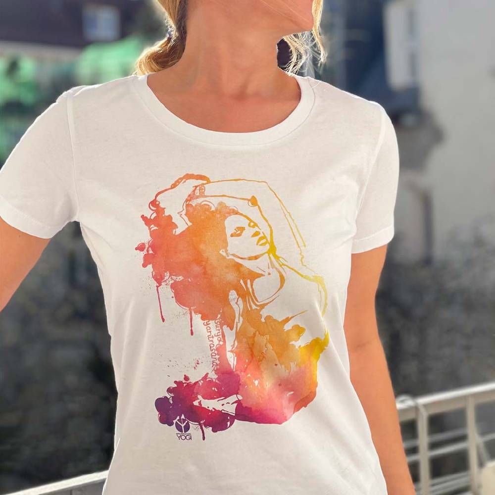 Natural Born Yogi Pure Prana – Yoga T-Shirt weiß Bis zu 60% Rabatt