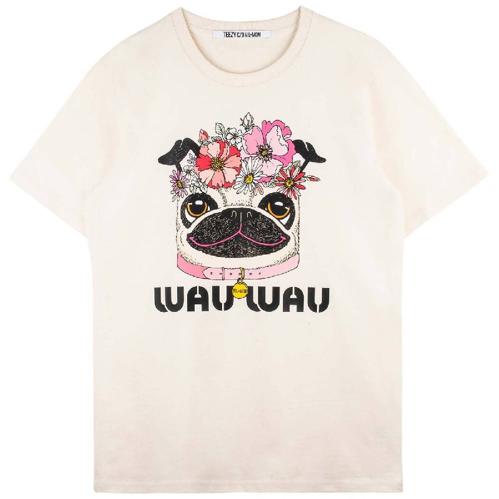 NIL+MON Oversize Tee "TZ FLWR Wau" Super Sparpreis