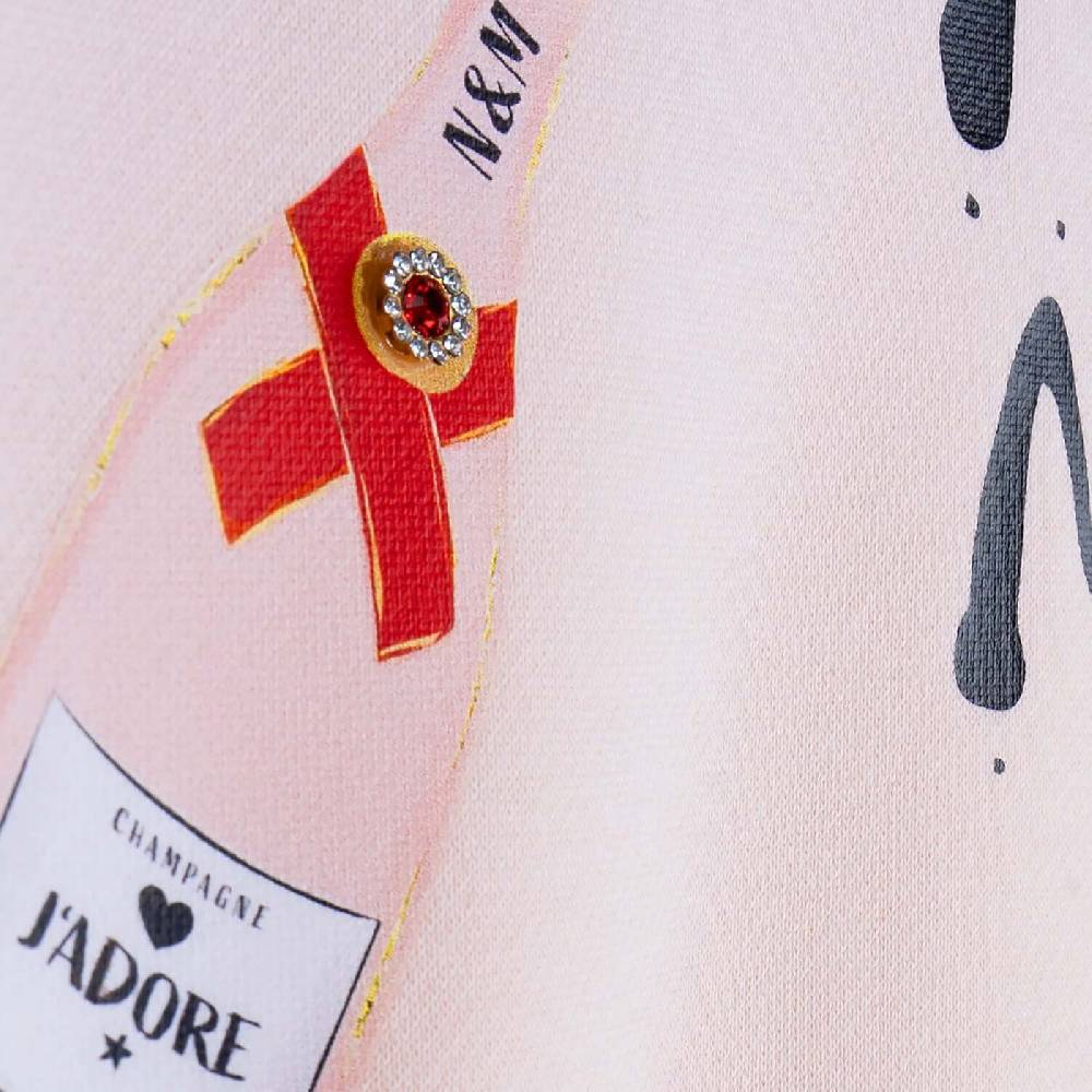NIL+MON Sweatshirt "Champagne Girl" Super Rabatt