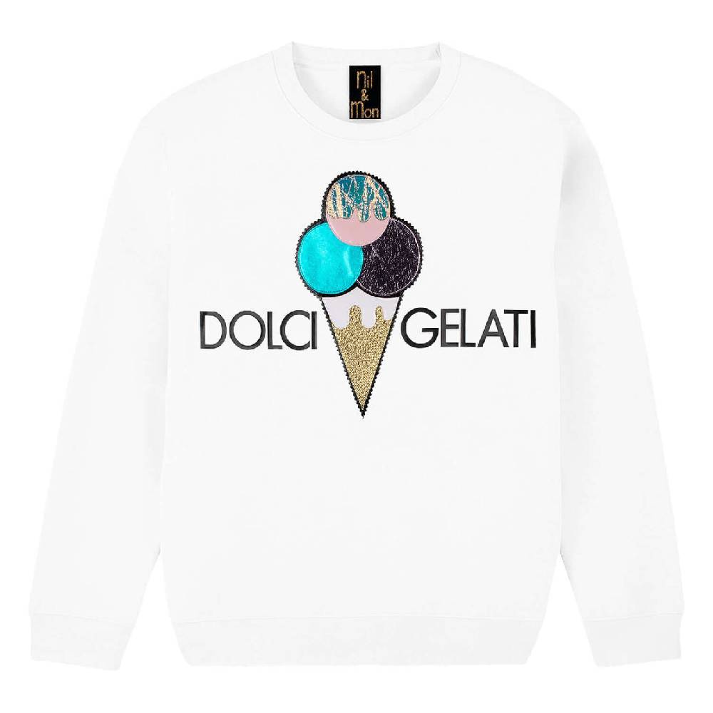NIL+MON Sweatshirt "Dolci Gelati" Kostenloser Versand