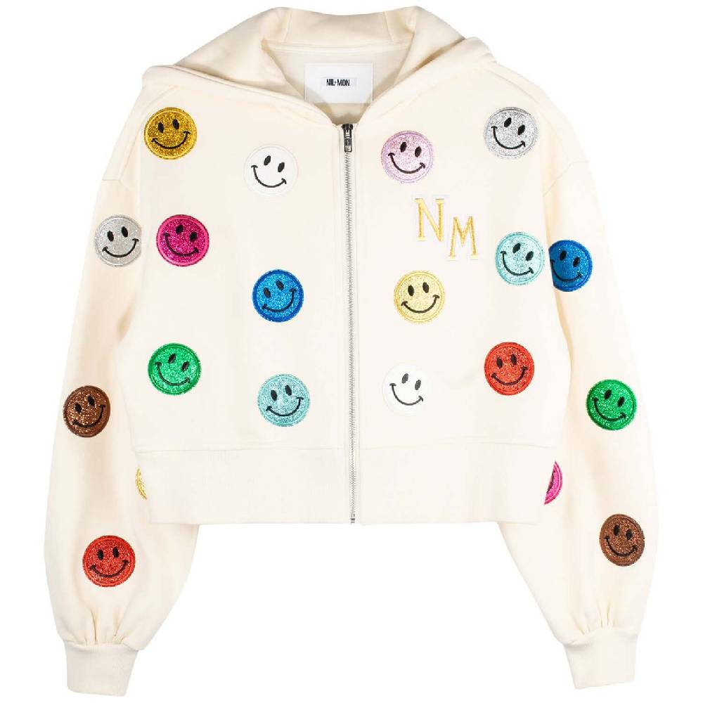NIL+MON Crop Hoodie "Smiles" Weihnachtsangebot
