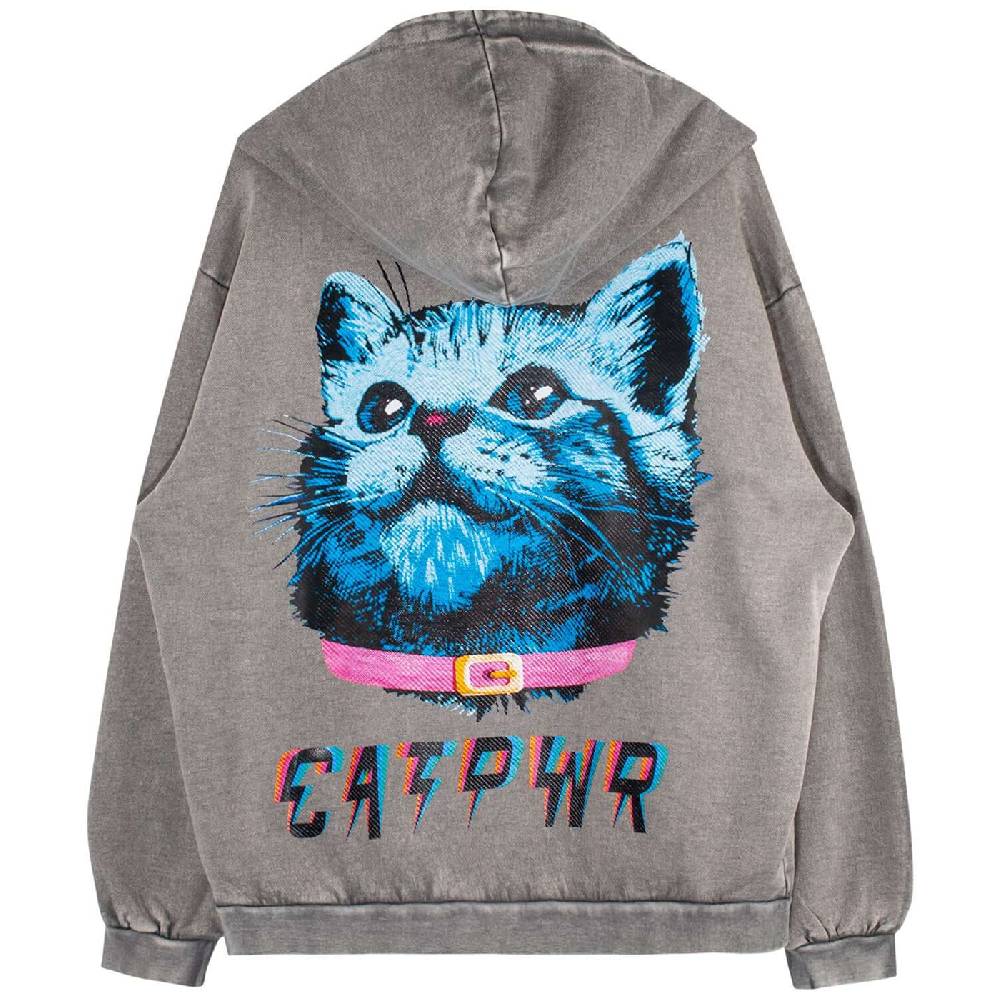 NIL+MON Washed Hoodie "Cat PWR" Osterangebot