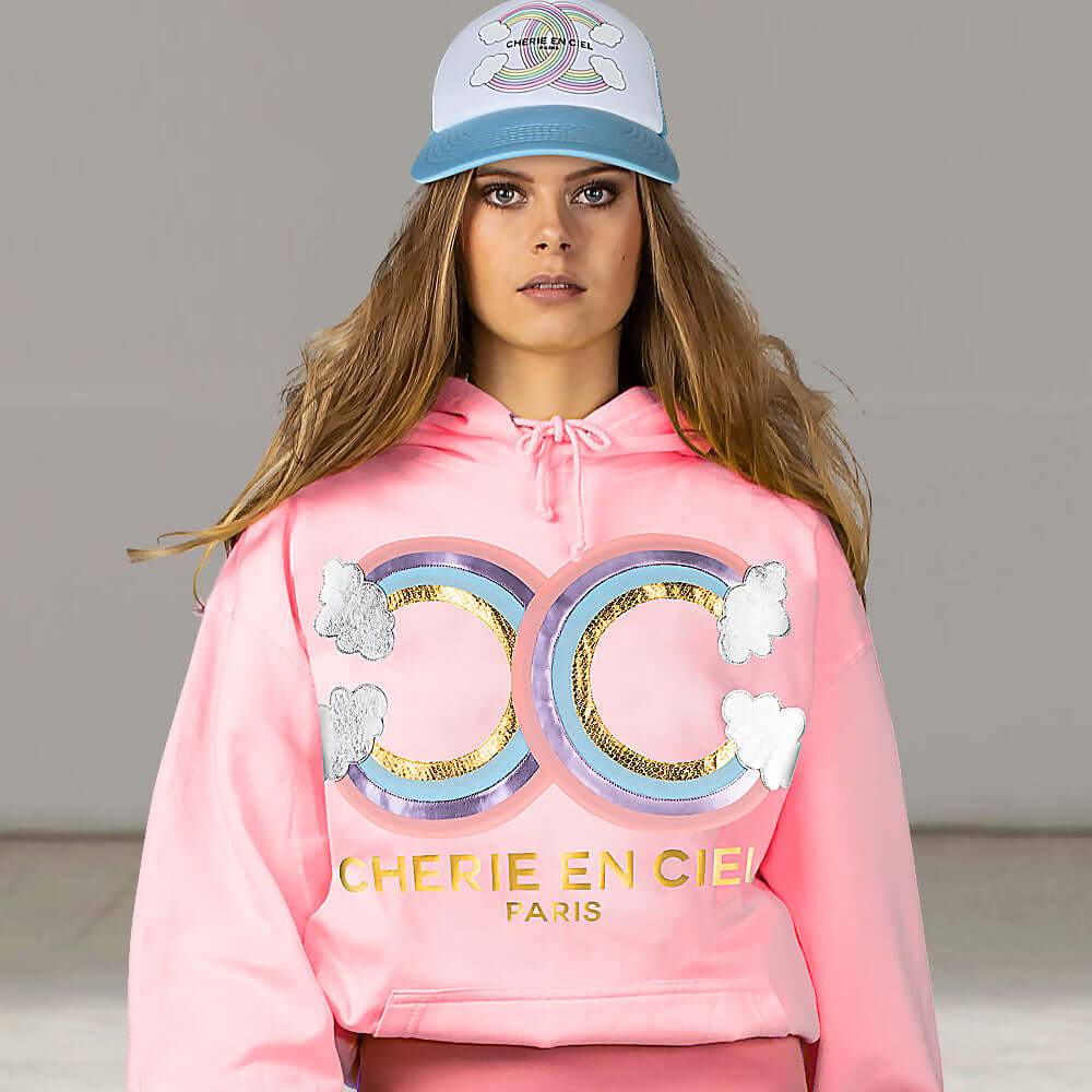 NIL+MON Hoodie "Cherie en Ciel" Online Outlet