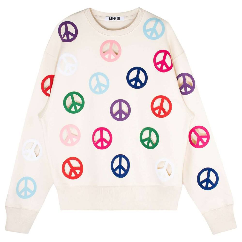 NIL+MON Oversize Sweat "Peace" Bis zu 65% Rabatt