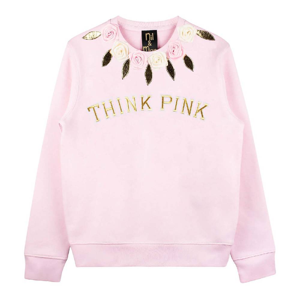 NIL+MON Sweatshirt "Think Pink" Outlet