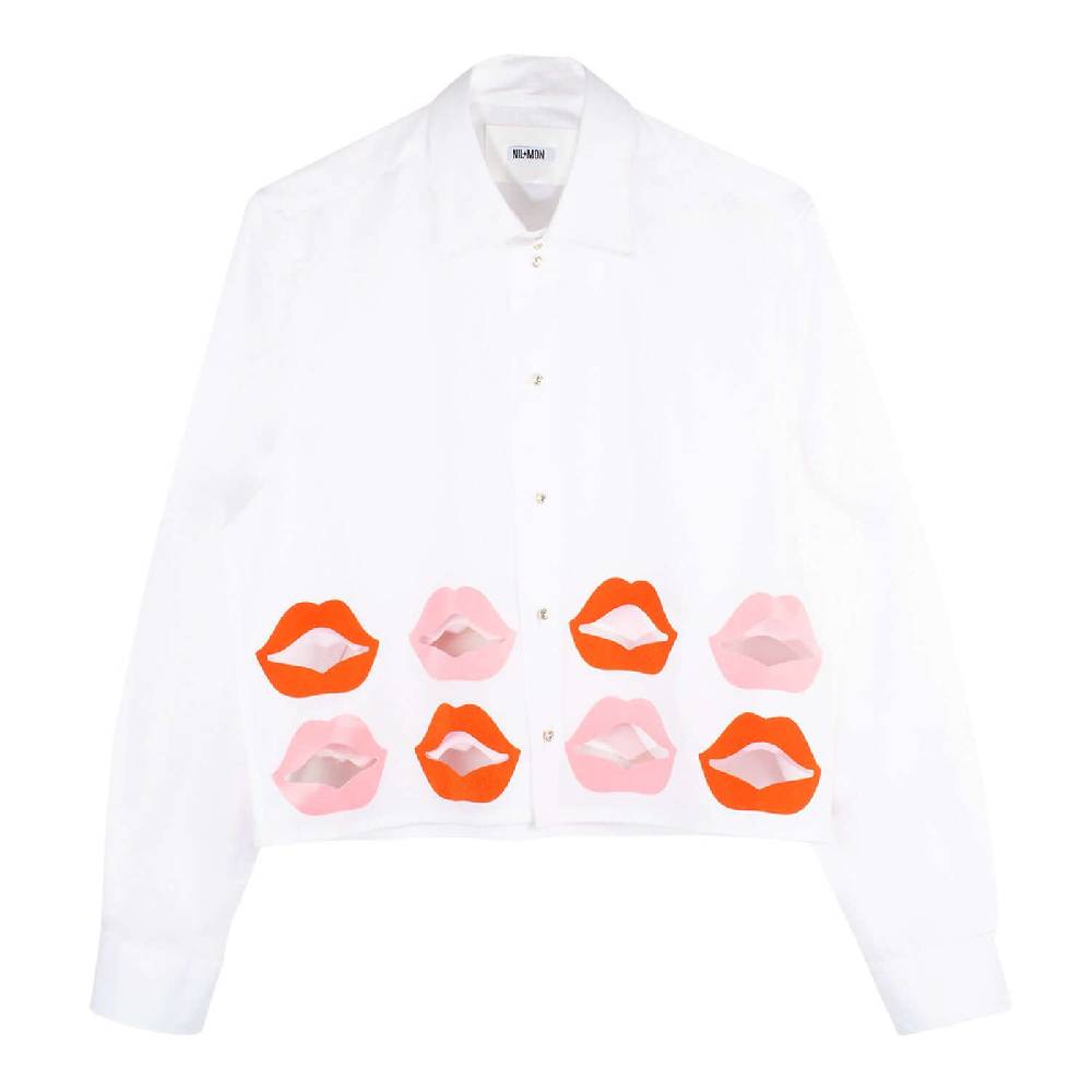 NIL+MON Crop Shirt "Lips" Begrenztes Angebot